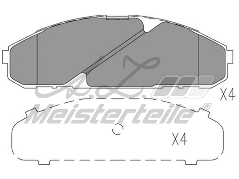 Brake Pad Set, disc brake (AZMT-44-022-1914)