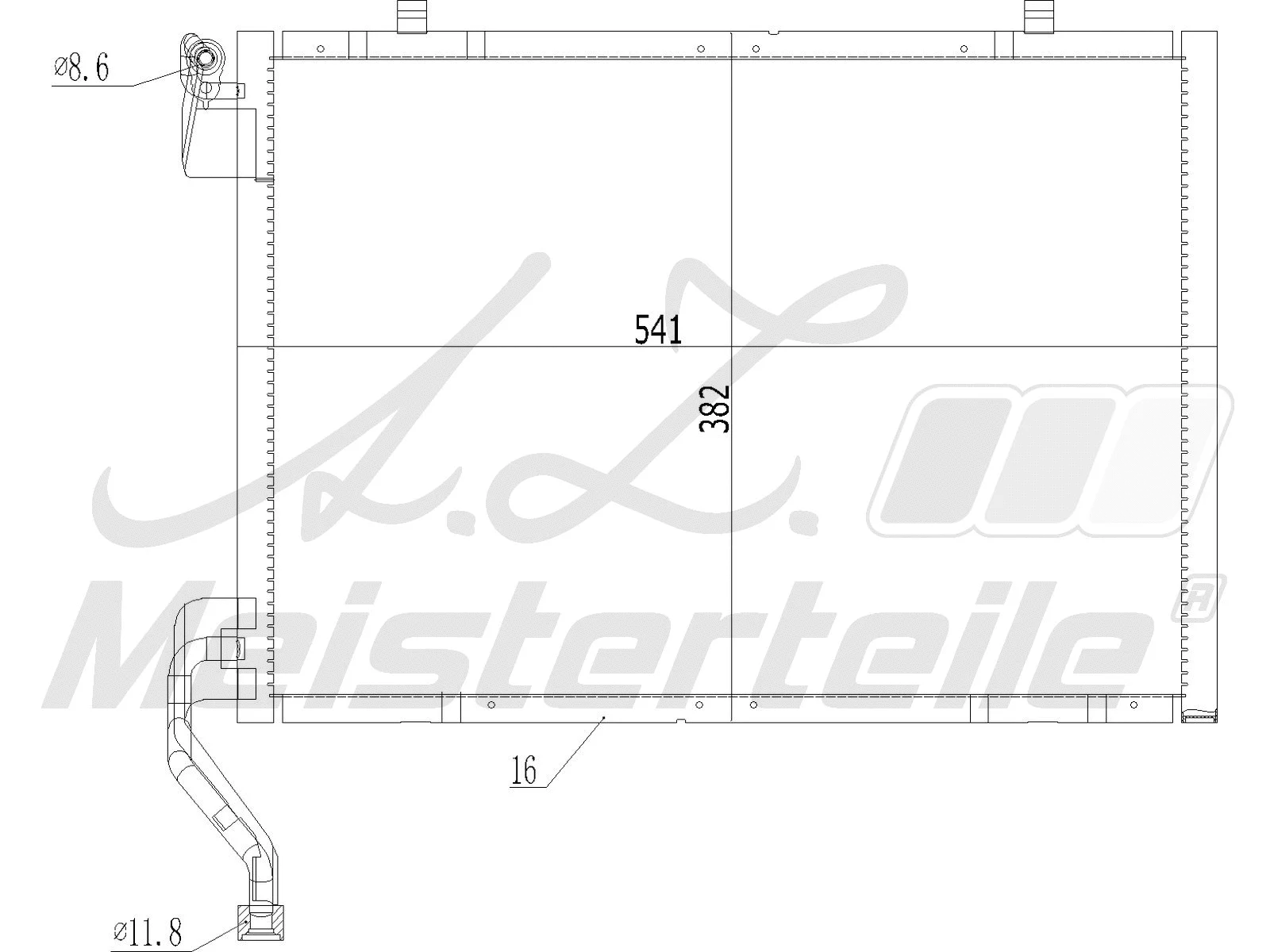 Condenser, air conditioning (AZMT-45-030-1435)
