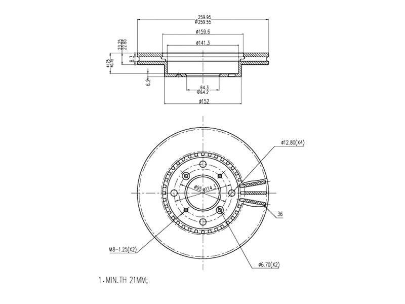 Brake Disc (AZMT-44-024-1459)