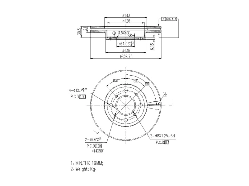 Brake Disc (AZMT-44-024-1449)
