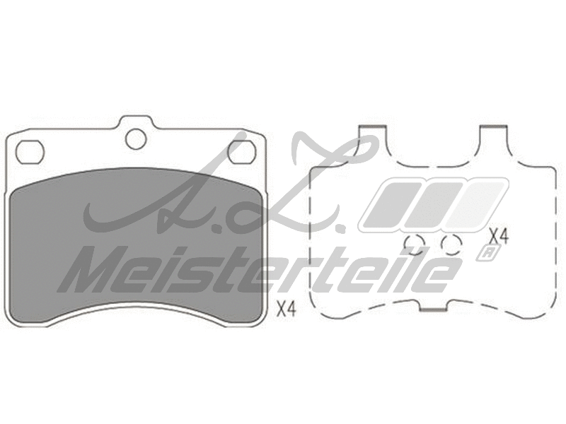 Brake Pad Set, disc brake (AZMT-44-022-1727)