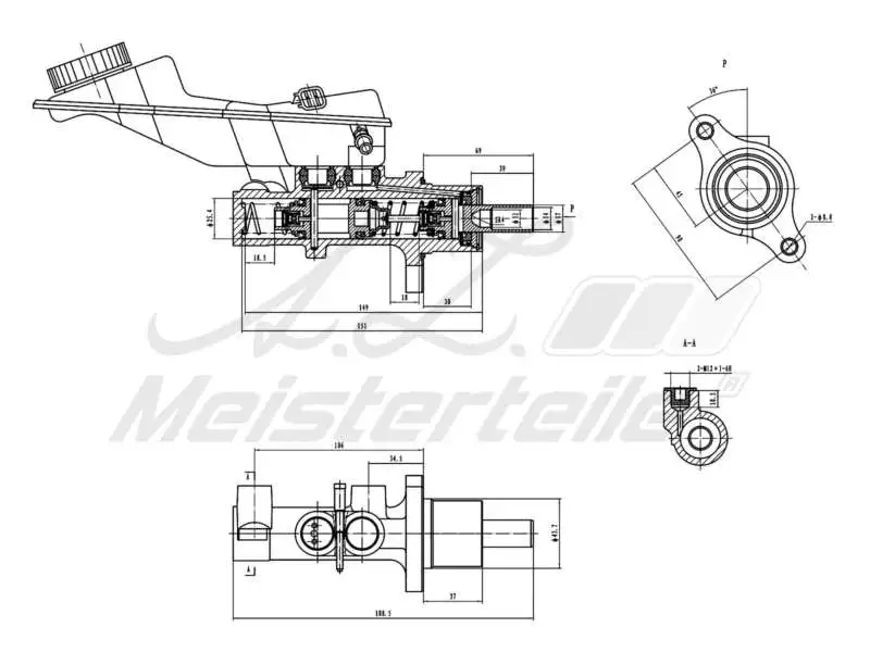 Brake Master Cylinder (AZMT-44-110-1080)