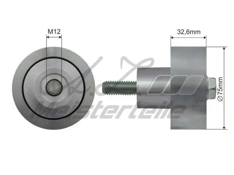 Deflection/Guide Pulley, V-ribbed belt (AZMT-20-031-2173)