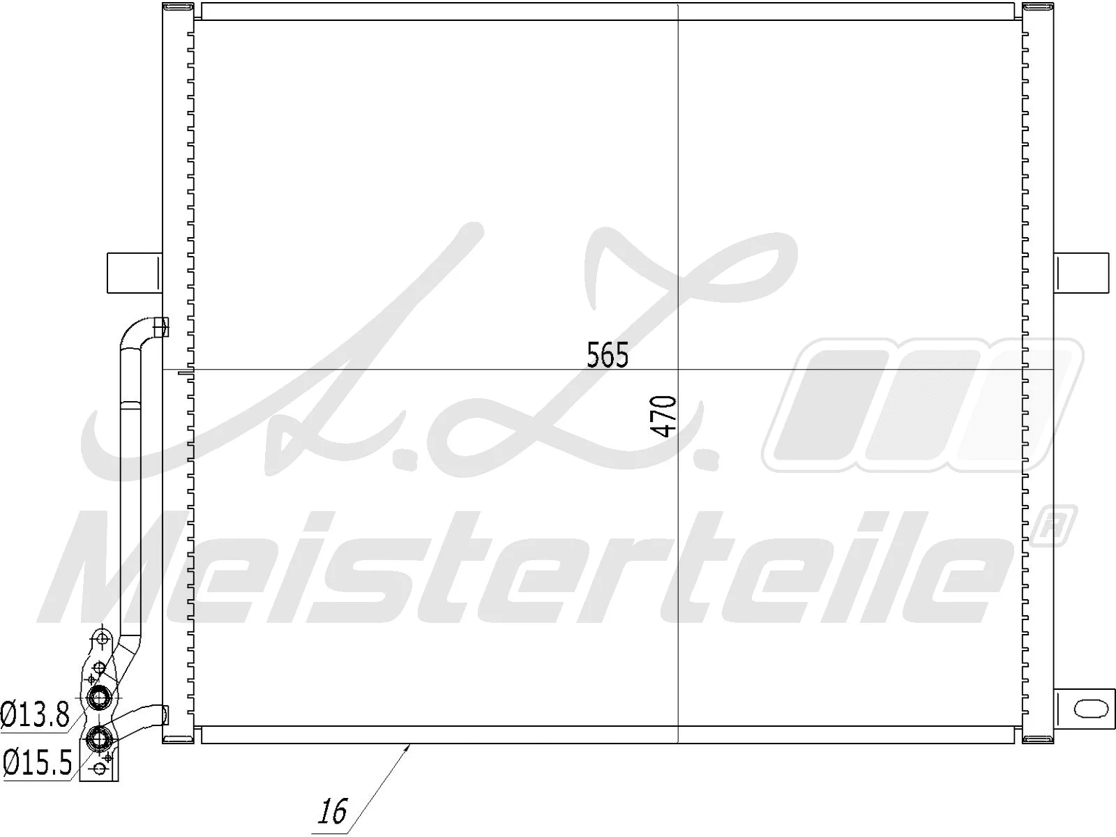Condenser, air conditioning (AZMT-45-030-1068)