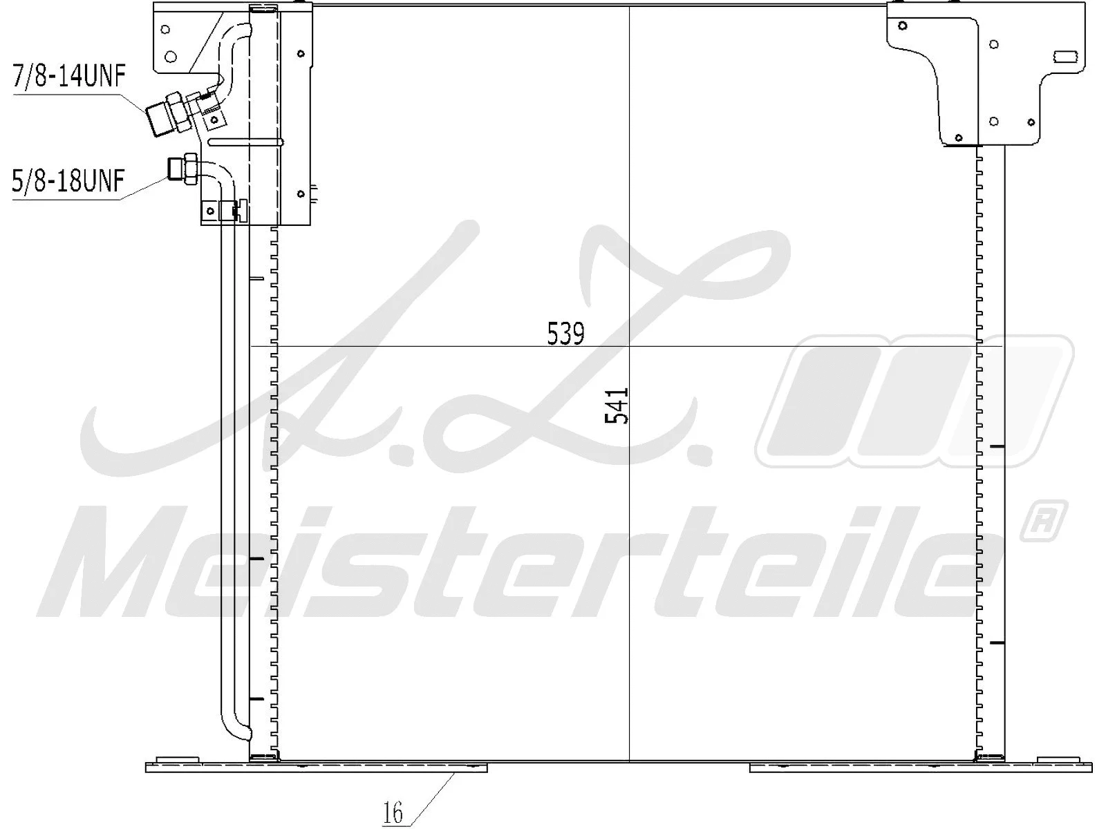 Condenser, air conditioning (AZMT-45-030-1273)