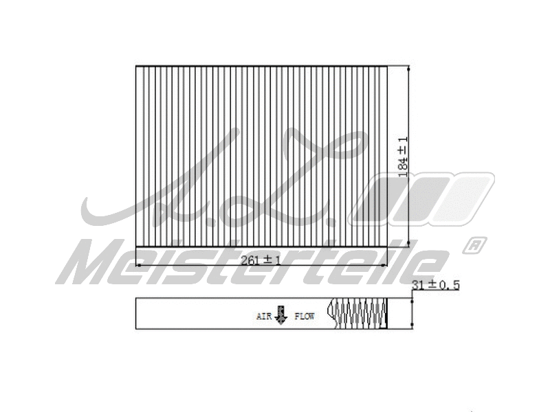 Filter, cabin air (AZMT-41-010-1749)
