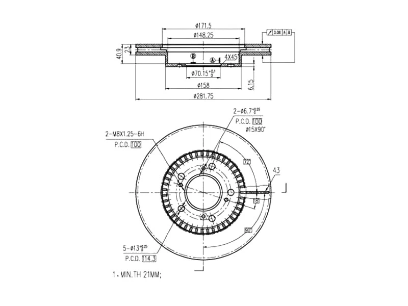 Brake Disc (AZMT-44-024-1505)