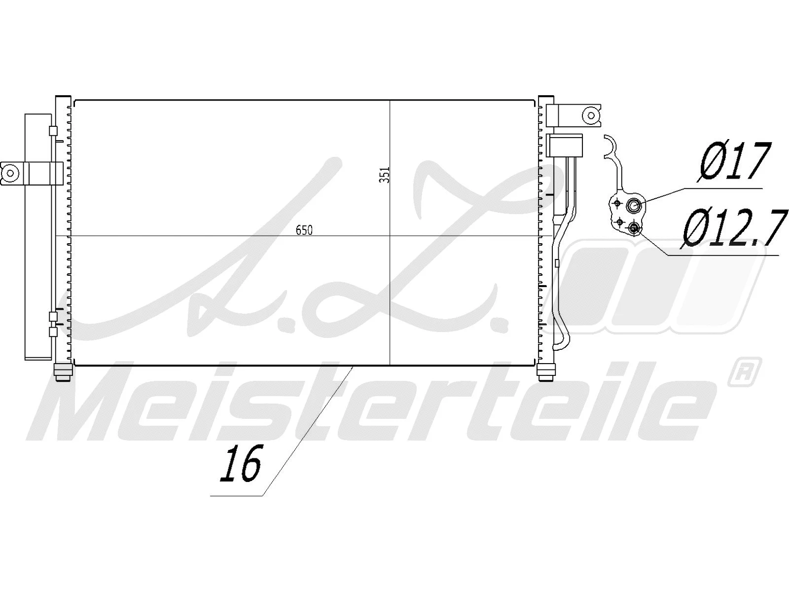 Condenser, air conditioning (AZMT-45-030-1124)