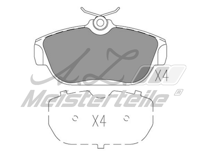Brake Pad Set, disc brake (AZMT-44-022-2644)
