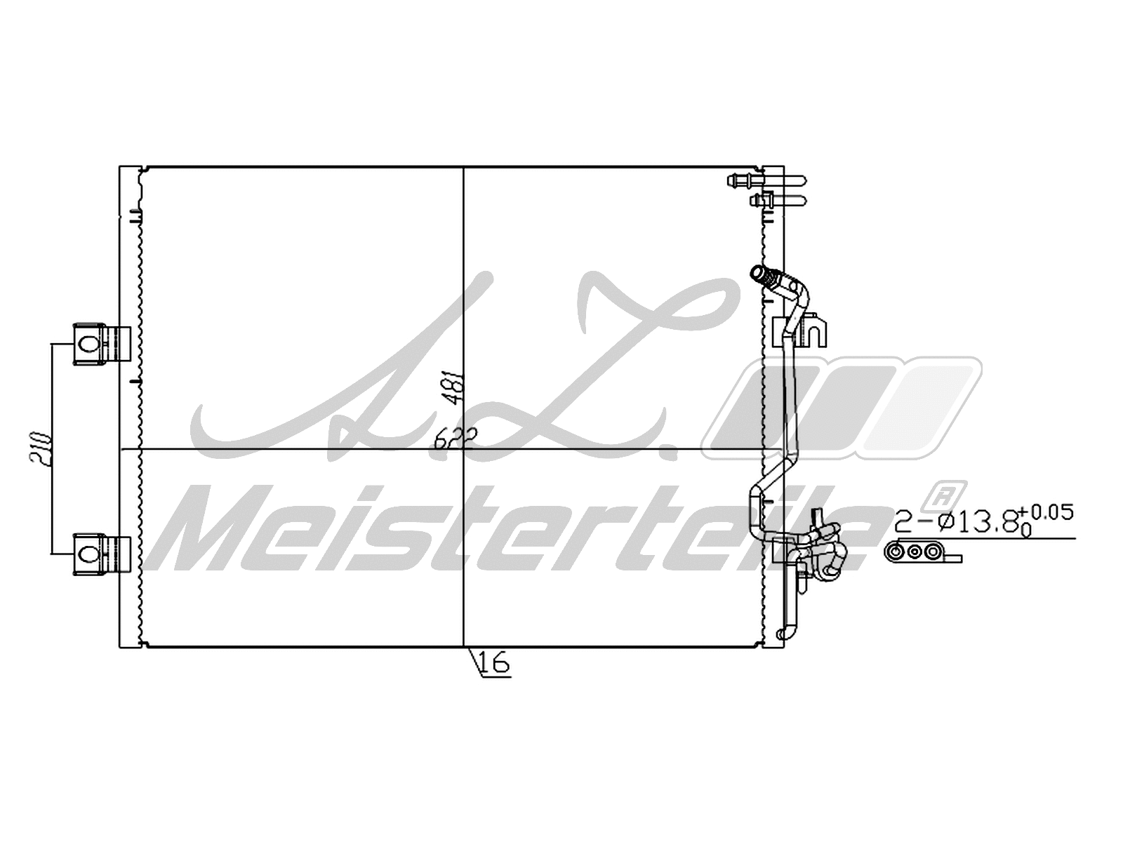 Condenser, air conditioning (AZMT-45-030-1662)