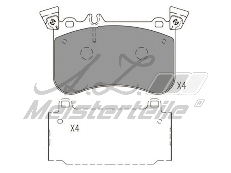 Brake Pad Set, disc brake (AZMT-44-022-1974)