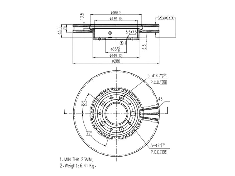 Brake Disc (AZMT-44-024-1475)