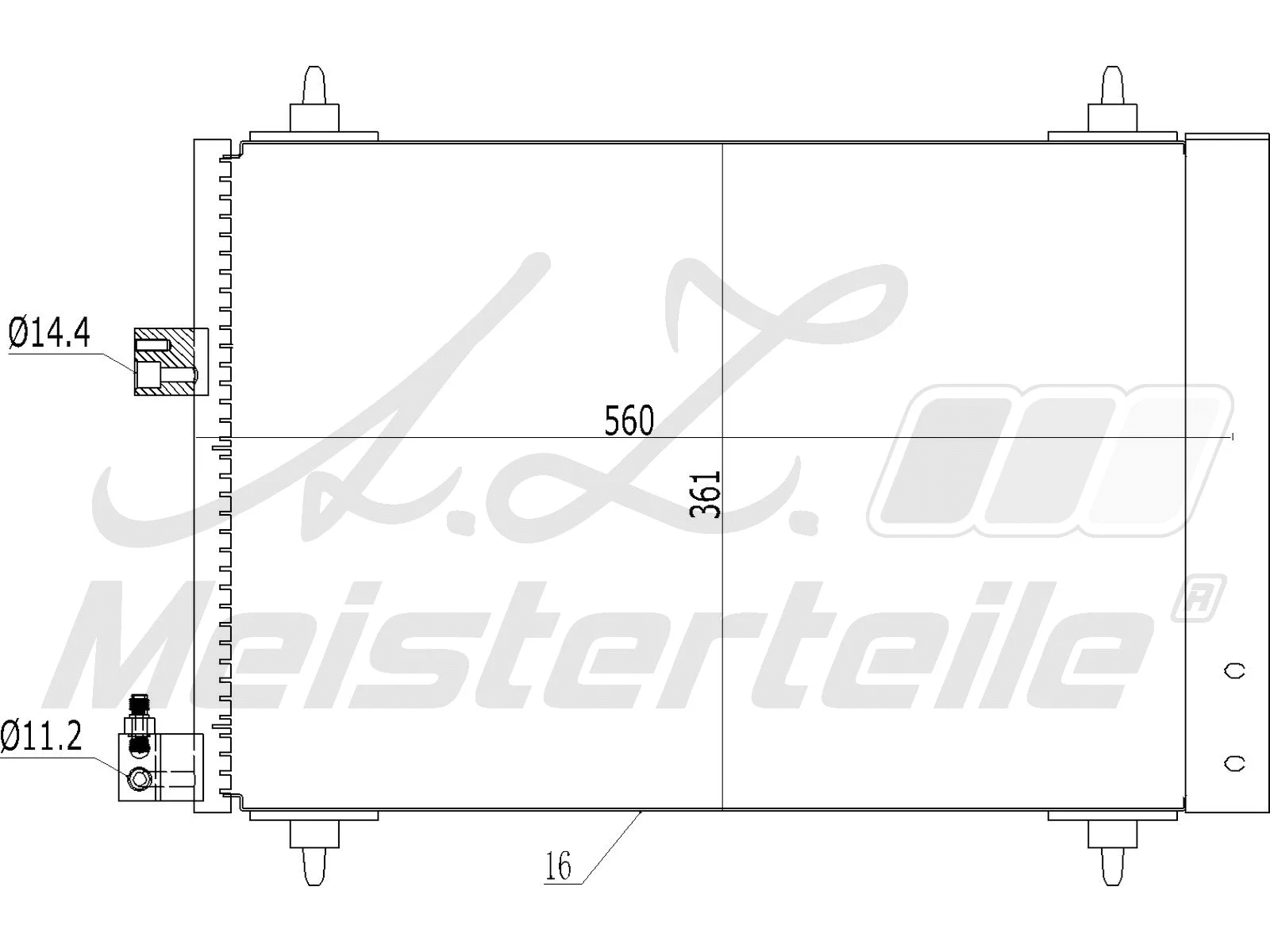 Condenser, air conditioning (AZMT-45-030-1046)