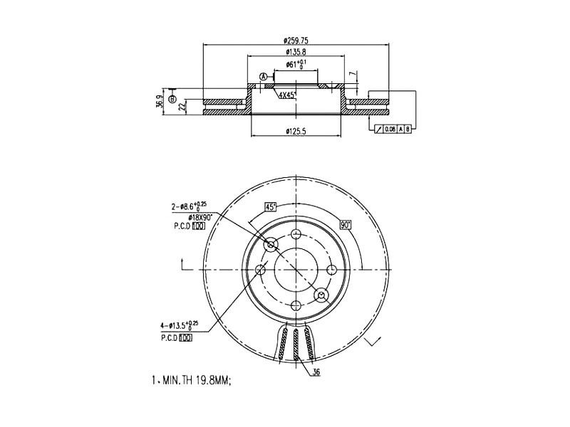 Brake Disc (AZMT-44-024-1114)