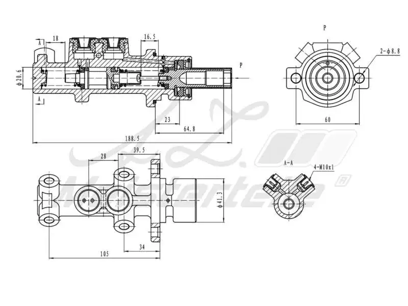 Brake Master Cylinder (AZMT-44-110-1065)
