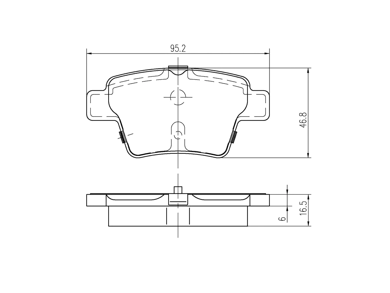 Brake Pad Set, disc brake (AZMT-44-022-1219)