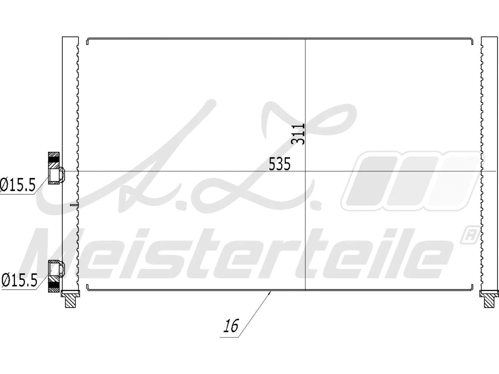 Condenser, air conditioning (AZMT-45-030-1333)