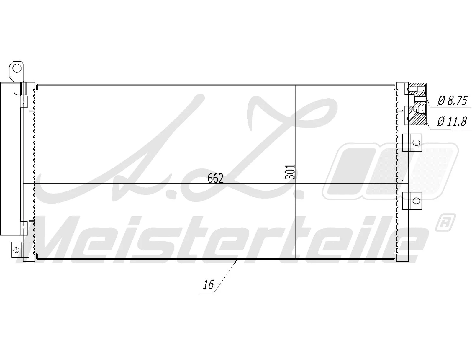 Condenser, air conditioning (AZMT-45-030-1192)