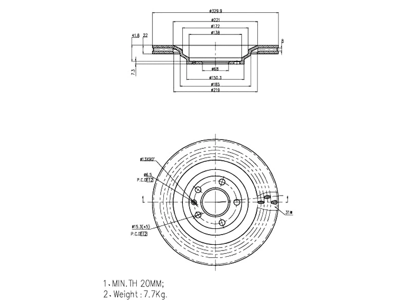 Brake Disc (AZMT-44-024-1146)