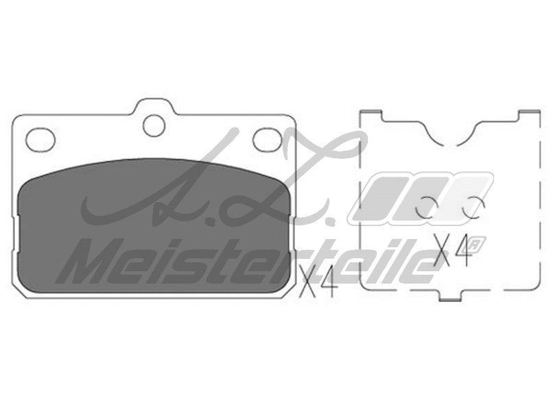 Brake Pad Set, disc brake (AZMT-44-022-1962)