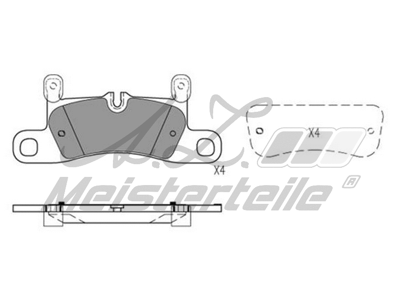 Brake Pad Set, disc brake (AZMT-44-022-1761)