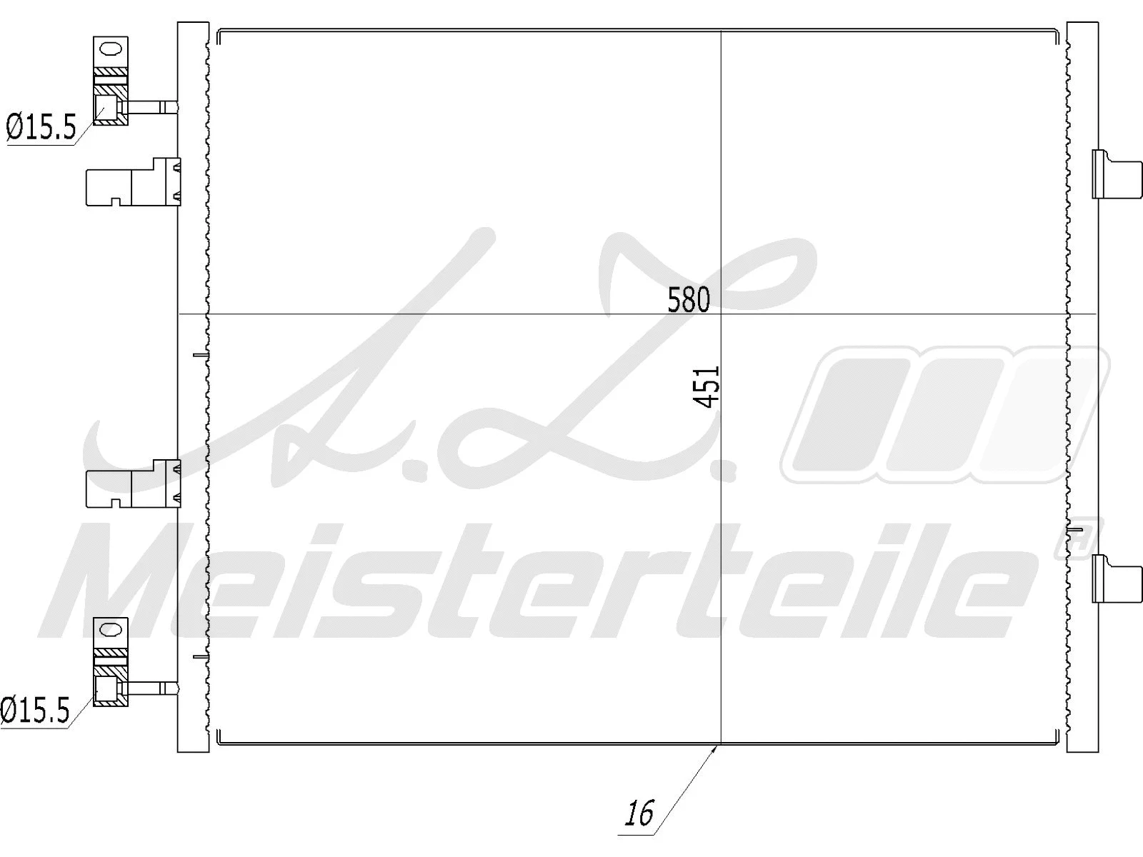 Condenser, air conditioning (AZMT-45-030-1444)