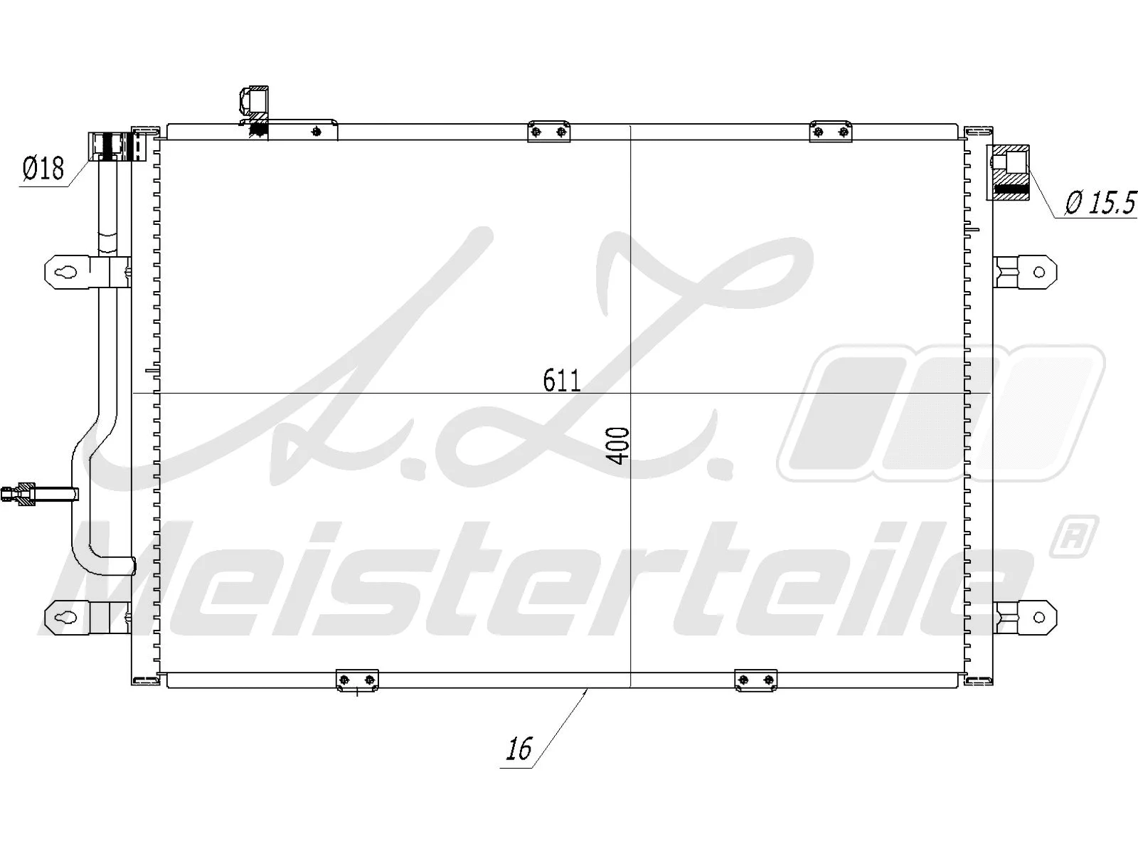 Condenser, air conditioning (AZMT-45-030-1383)