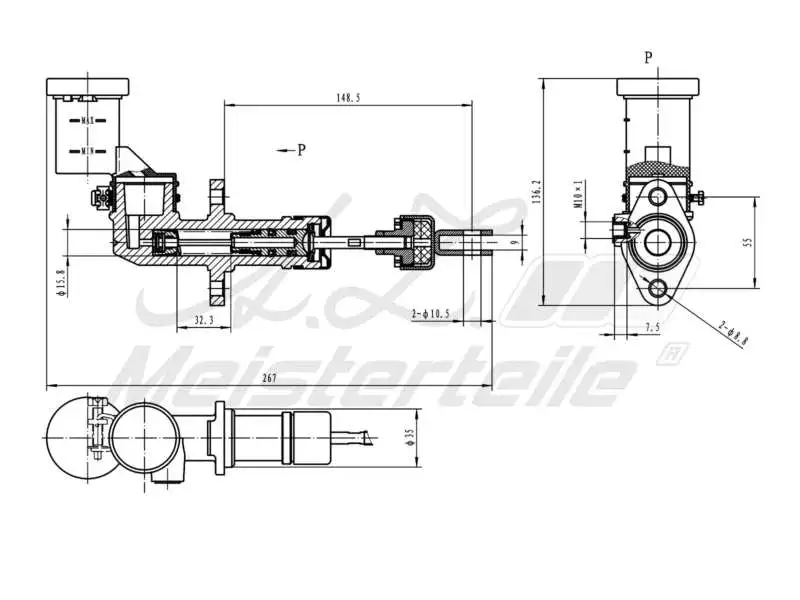 Master Cylinder, clutch
