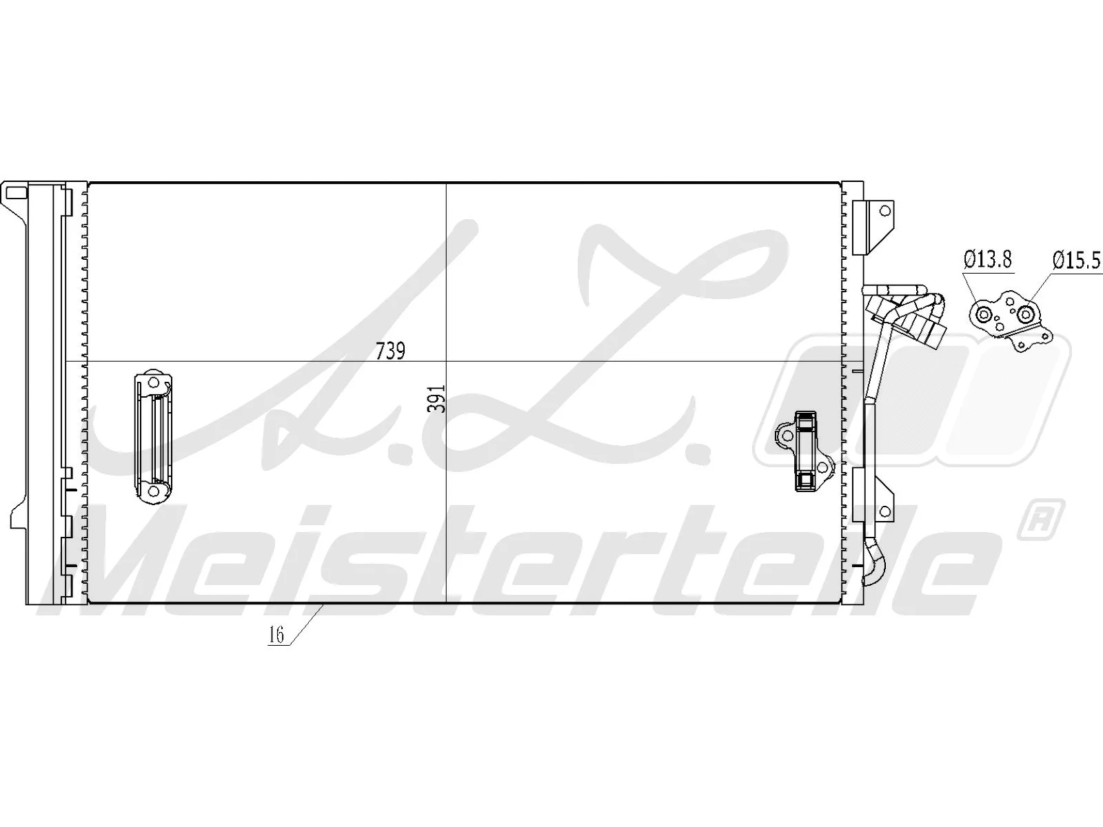 Condenser, air conditioning (AZMT-45-030-1053)