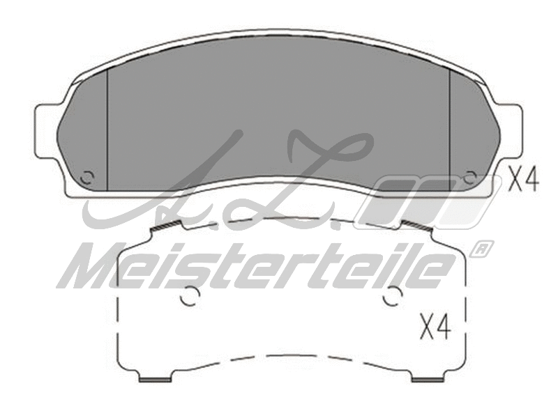 Brake Pad Set, disc brake (AZMT-44-022-2106)