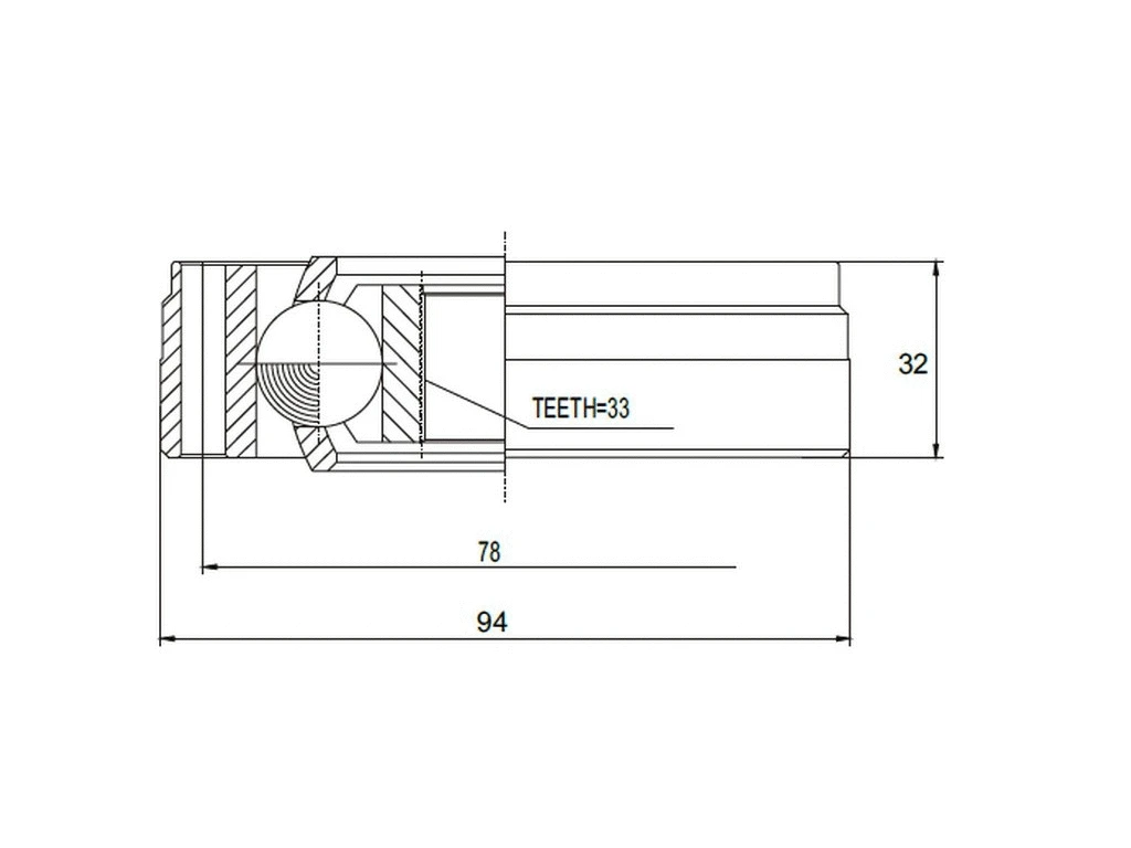 Joint Kit, drive shaft (AZMT-43-030-1044)