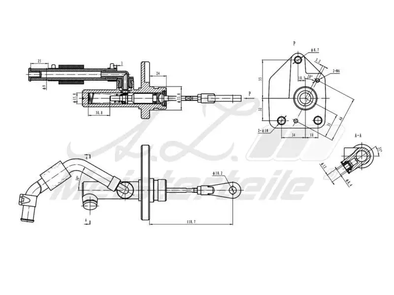 Master Cylinder, clutch (AZMT-47-030-1100)