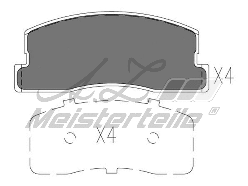 Brake Pad Set, disc brake (AZMT-44-022-2392)
