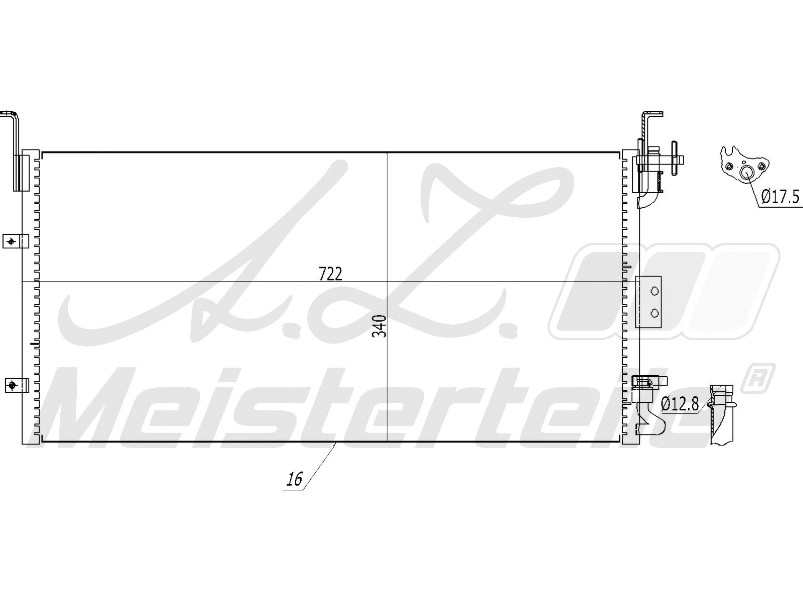 Condenser, air conditioning (AZMT-45-030-1327)
