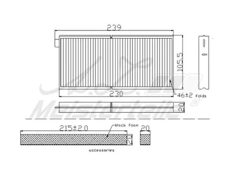 Filter, cabin air (AZMT-41-010-1459)