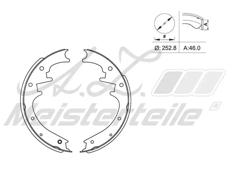 Brake Shoe Set (AZMT-44-026-1315)
