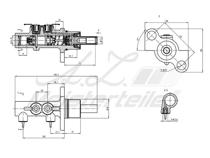 Brake Master Cylinder (AZMT-44-110-1008)