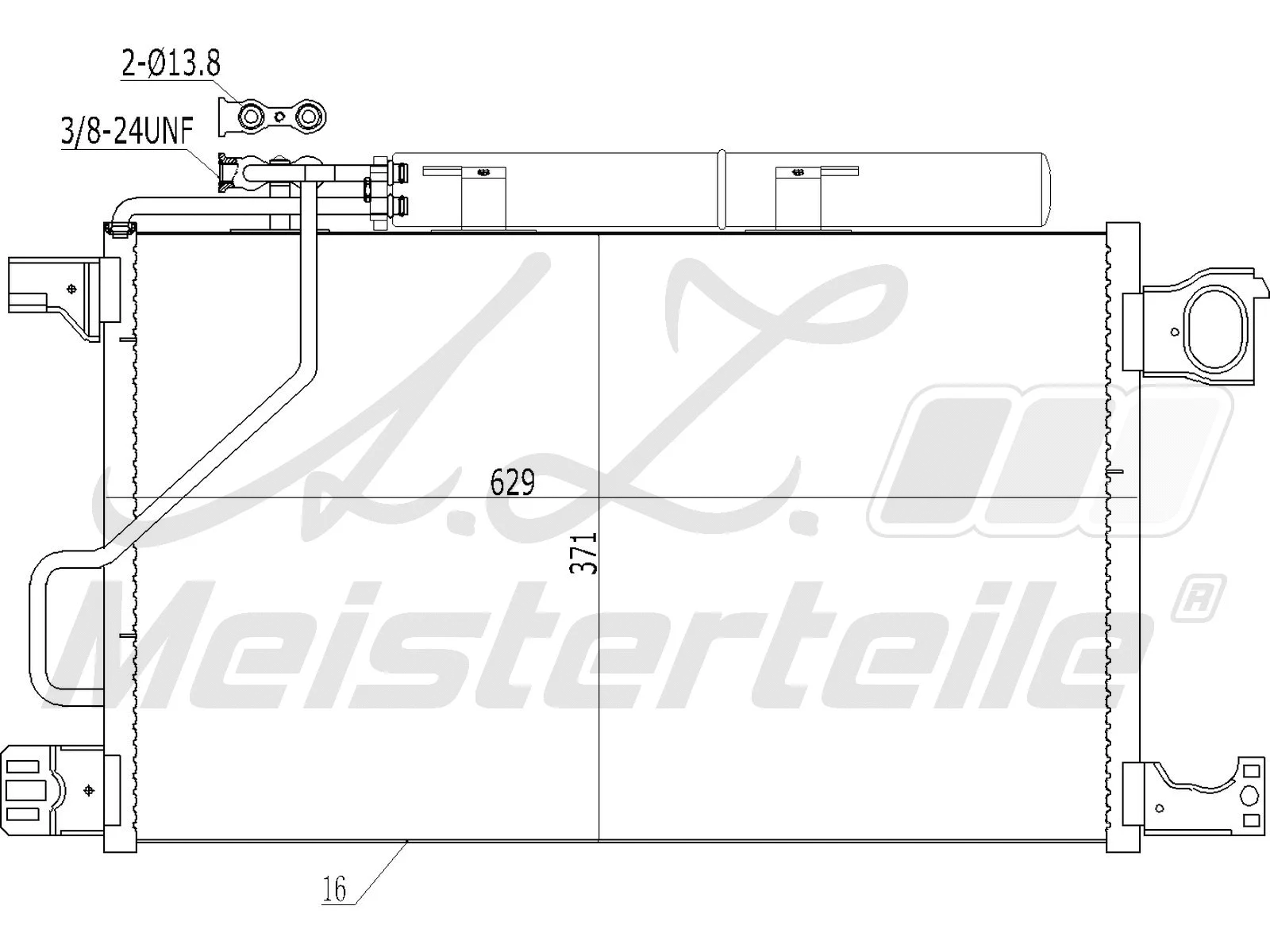 Condenser, air conditioning (AZMT-45-030-1317)