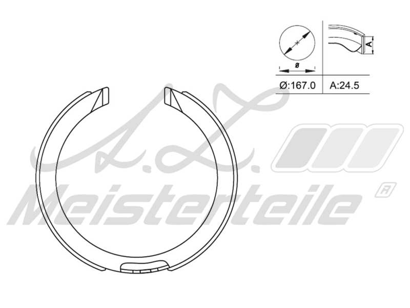 Brake Shoe Set (AZMT-44-026-1179)