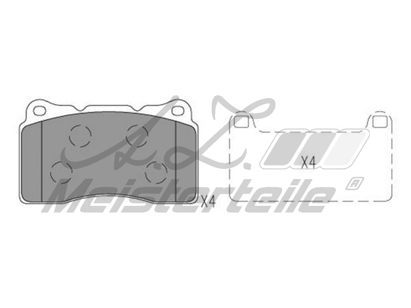 Brake Pad Set, disc brake (AZMT-44-022-2186)