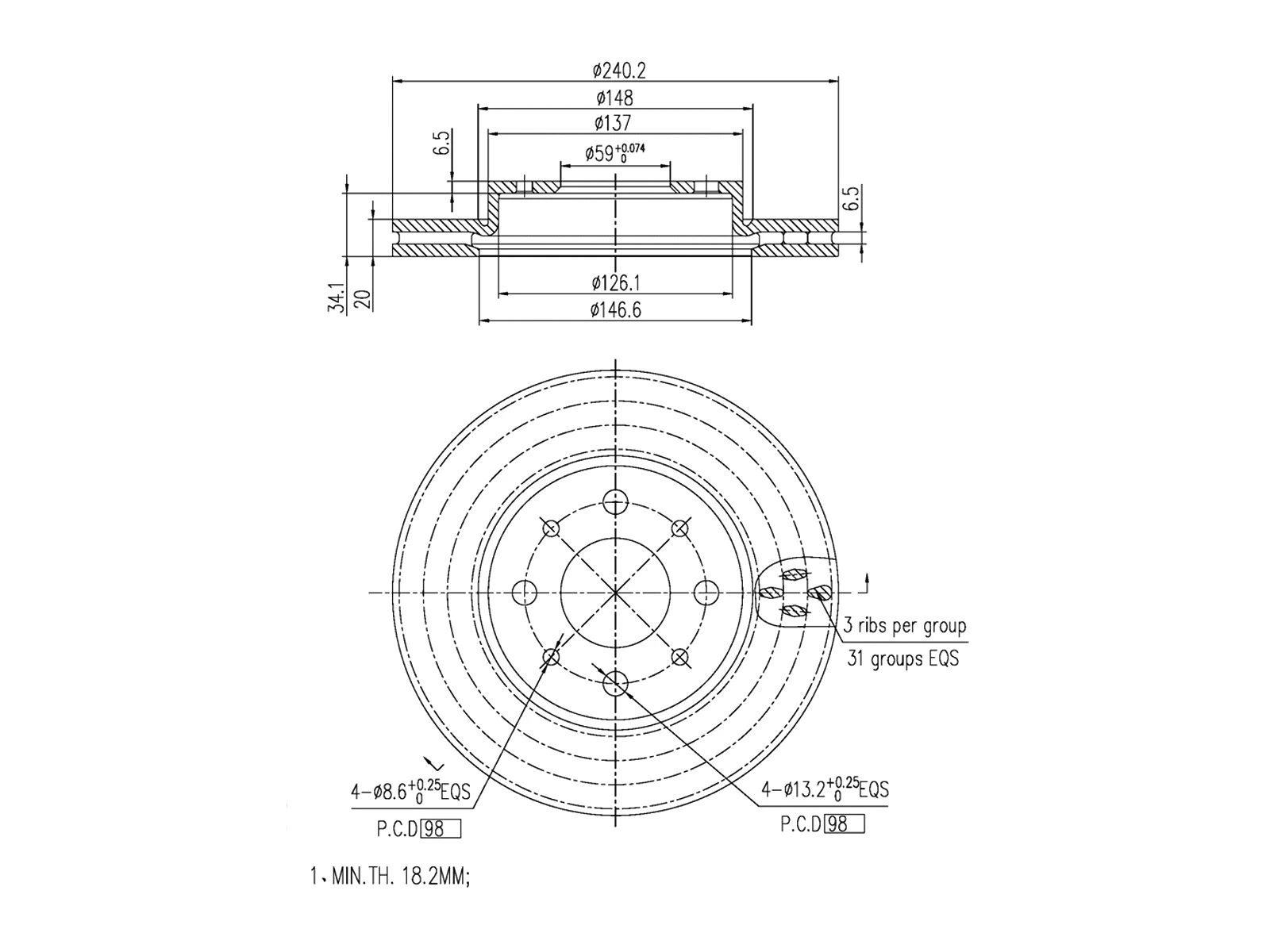 Brake Disc (AZMT-44-024-1109)
