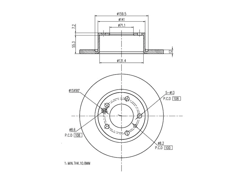 Brake Disc (AZMT-44-024-1469)
