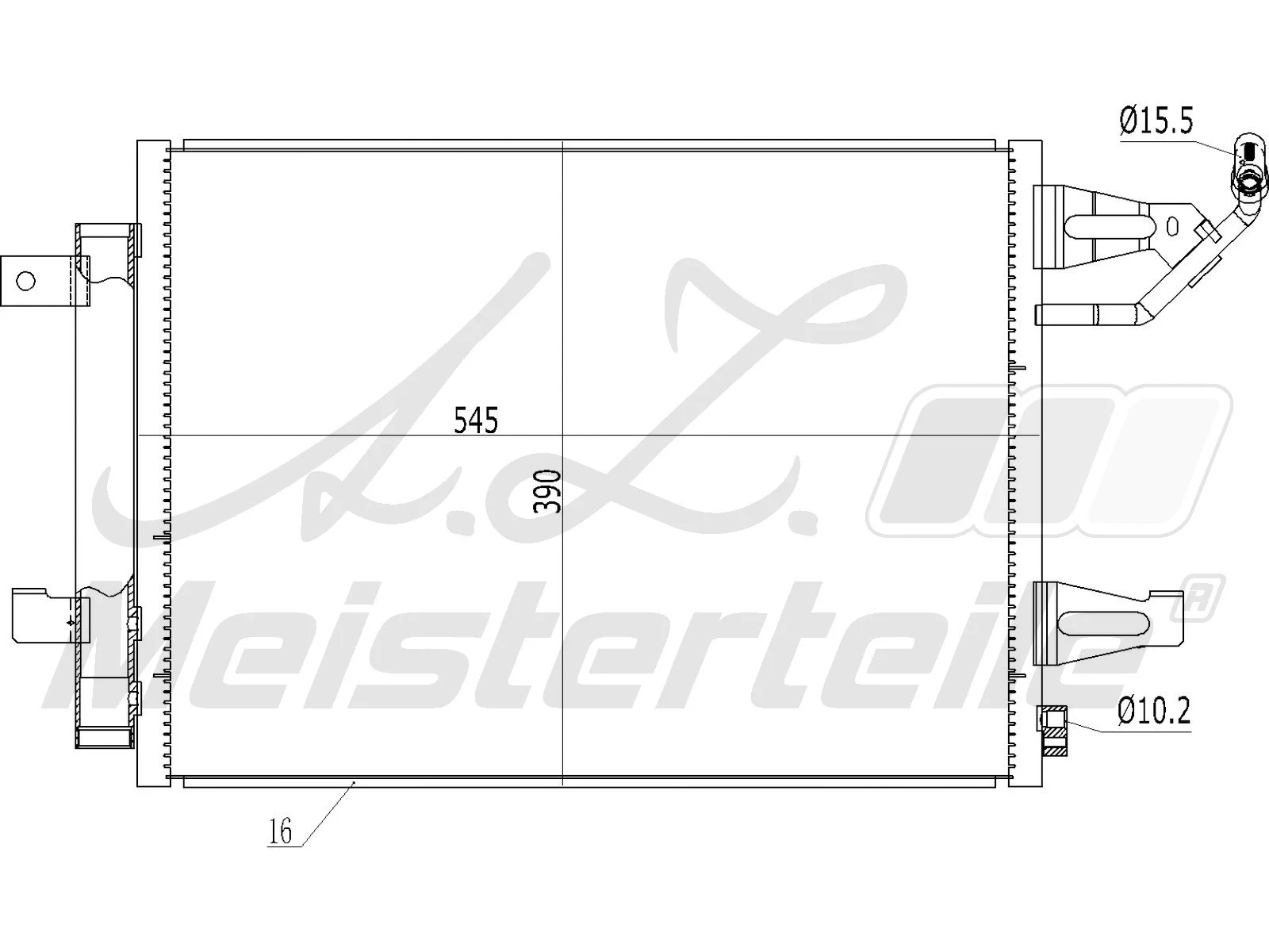 Condenser, air conditioning (AZMT-45-030-1384)