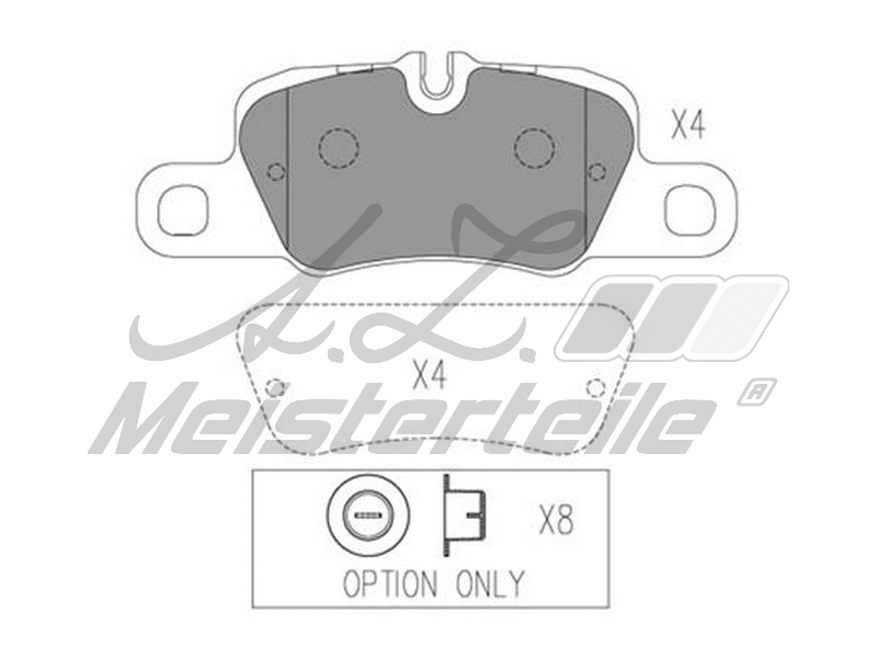 Brake Pad Set, disc brake (AZMT-44-022-1724)