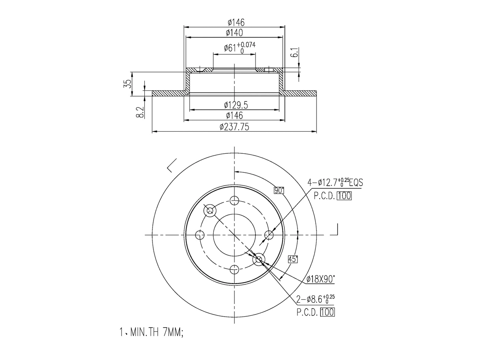 Brake Disc (AZMT-44-024-1010)