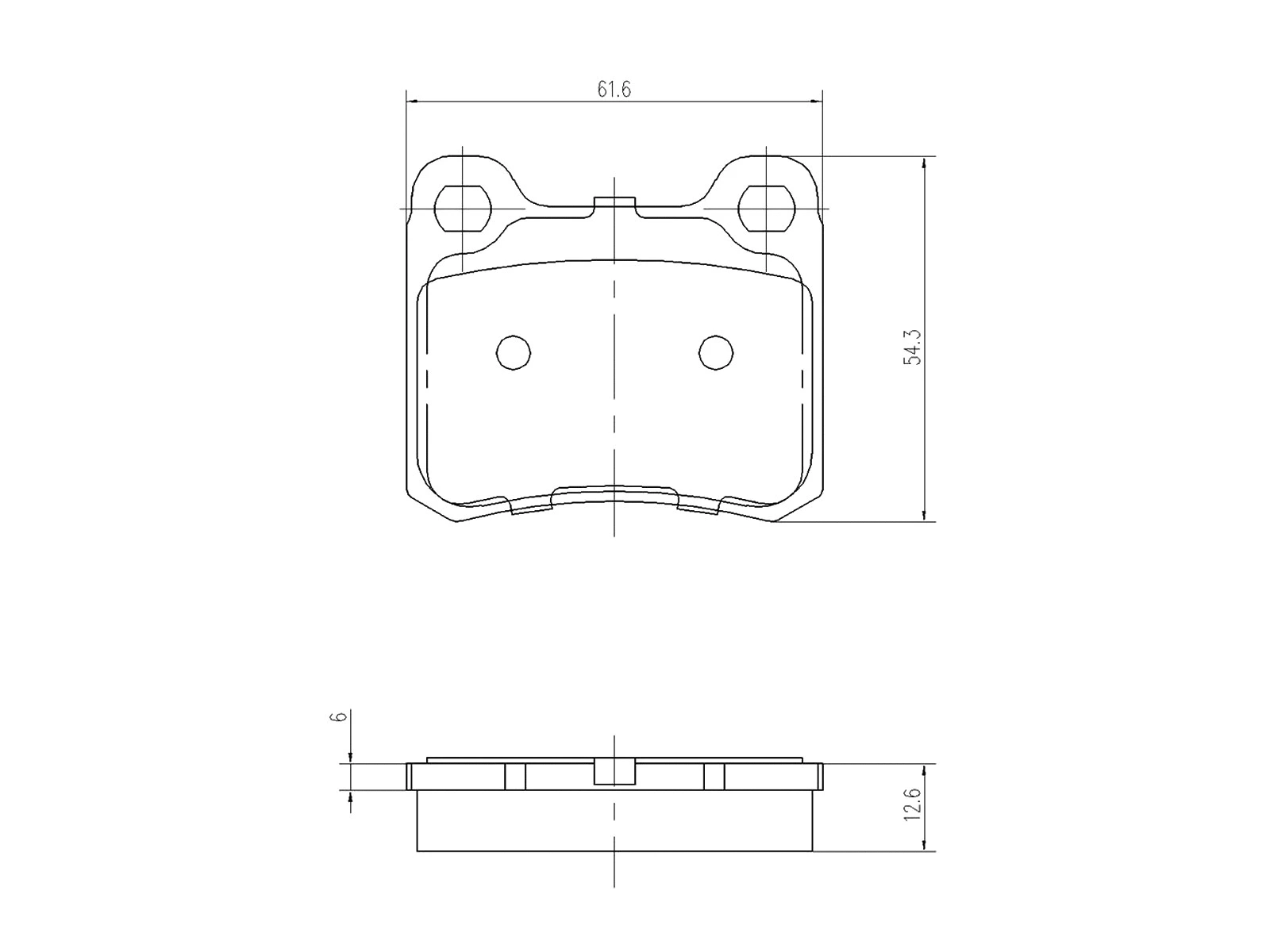 Brake Pad Set, disc brake (AZMT-44-022-1279)