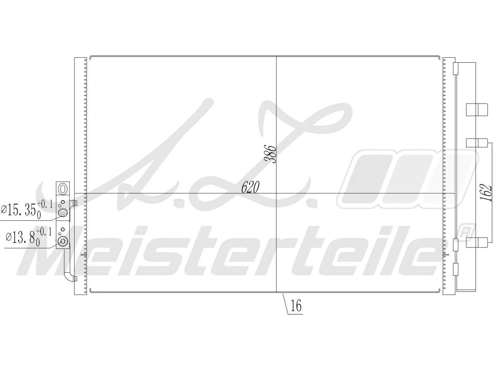 Condenser, air conditioning (AZMT-45-030-1589)