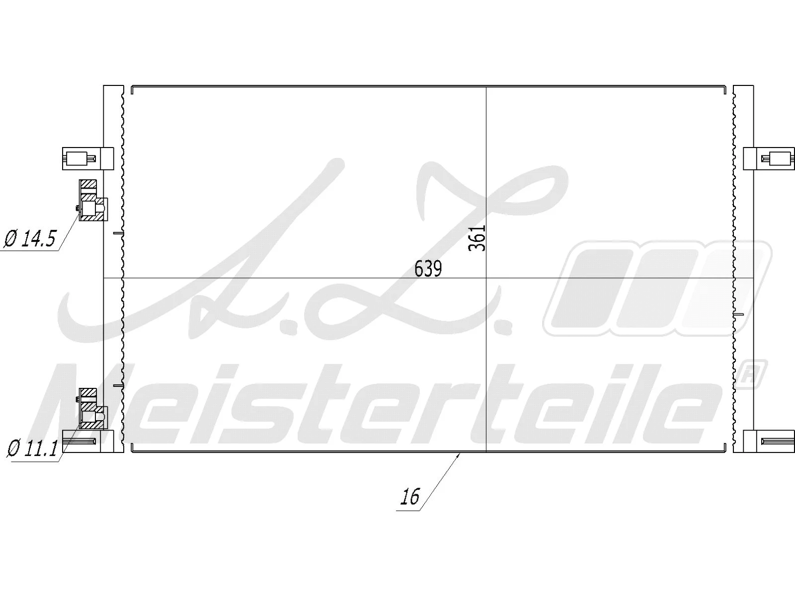 Condenser, air conditioning (AZMT-45-030-1168)