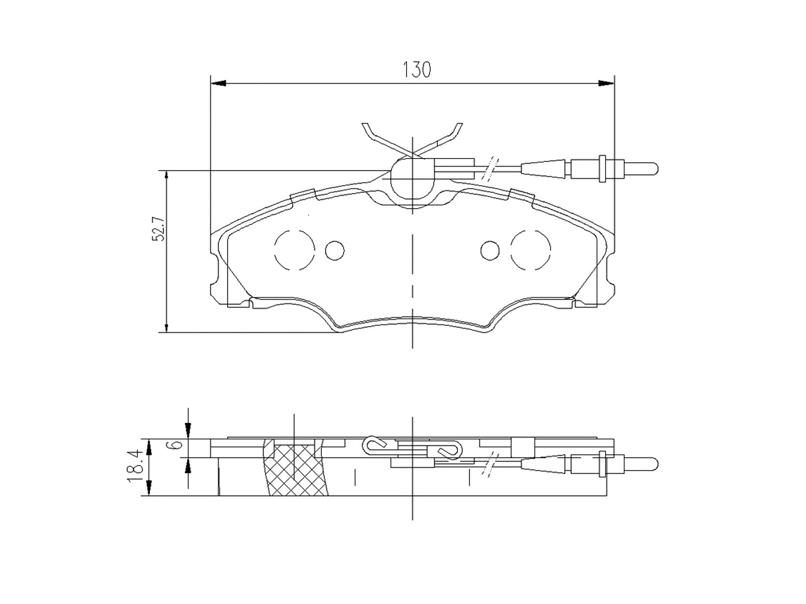 Brake Pad Set, disc brake (AZMT-44-022-1013)