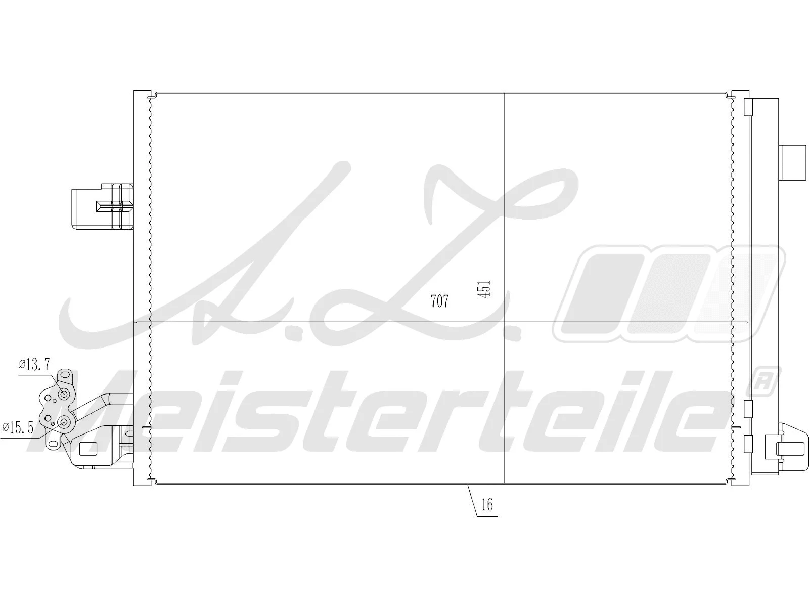 Condenser, air conditioning (AZMT-45-030-1605)